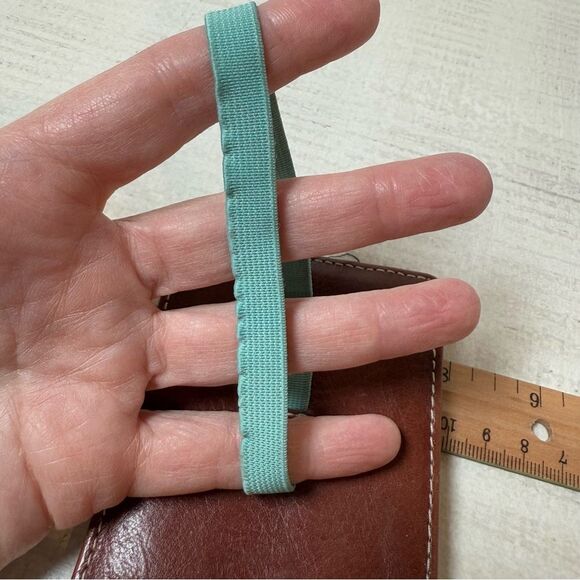 Fossil Small ID Wallet with Teal Cord (stretched) - Picture 15 of 16
